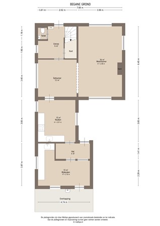 Floorplan - Geerstraat 42, 4171 AB Herwijnen